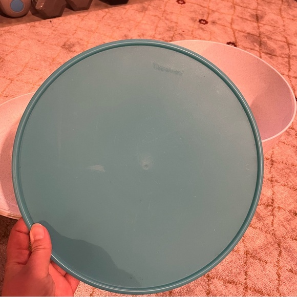 Tupperware Preludio Serving Bowl Speckled Domed Cover + Lid - Picture 2 of 9